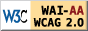 Conformidade com nível Duplo-A das WWCAG 2.0 do W3C
